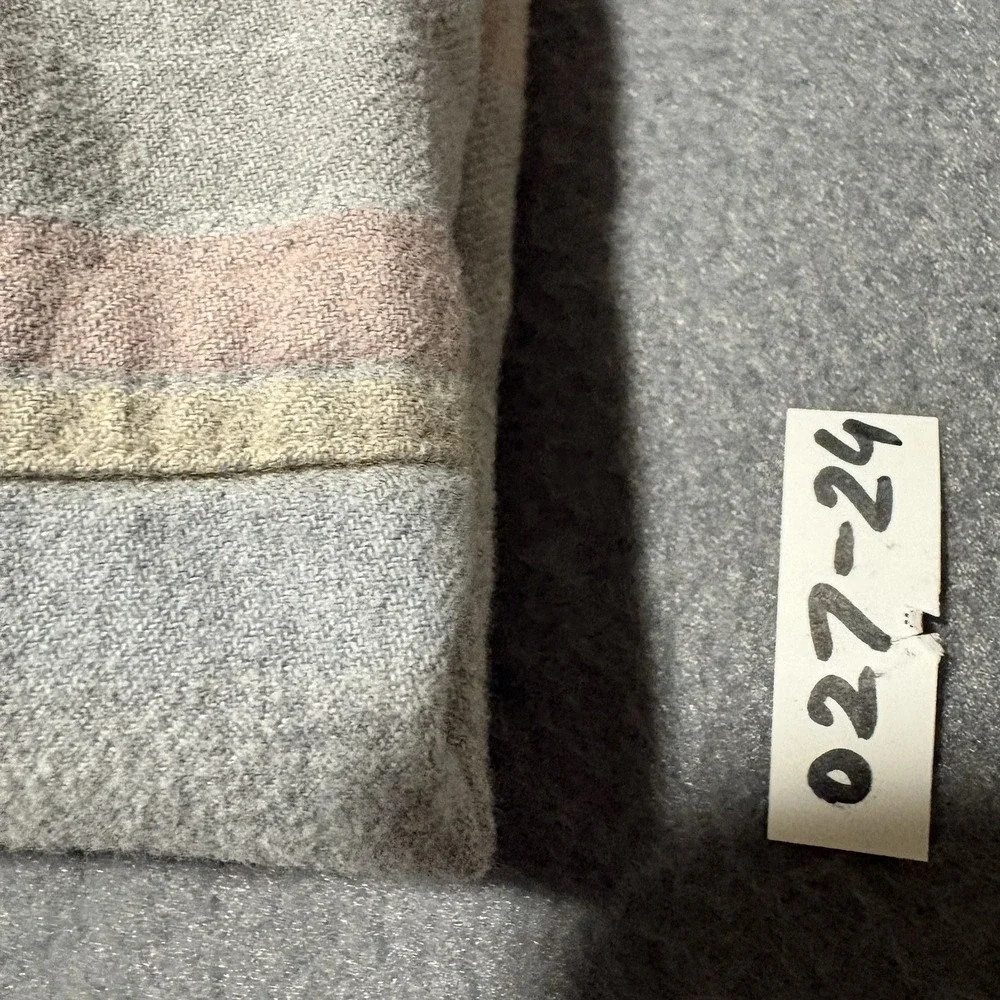 Patagonia LS Shirt Organic Cotton Fjord Flannel Women's L 42405 Gray Pink Plaid - Picture 10 of 10